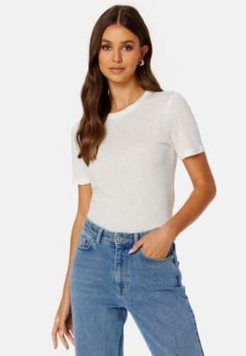 BUBBLEROOM CC Linen mix t-shirt Offwhite XL – 7333340223734