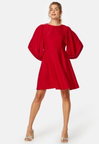 BUBBLEROOM Charli Balloon Sleeve Dress Red 34 – 7333340251249
