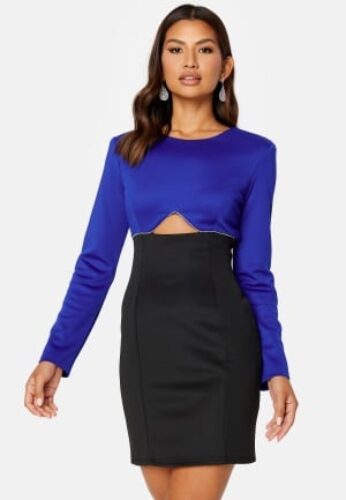 BUBBLEROOM Contrast Dress Blue / Black 3XL – 7333340174623