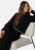 BUBBLEROOM Contrast Edge Knitted Sweater Black XS – 7333340301616