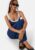 BUBBLEROOM Contrast Rib Dress Navy XL – 7333340328941