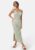 BUBBLEROOM Crochet Knitted Tie Strap Dress Dusty green XS – 7333340299883