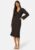 BUBBLEROOM Daira Rib Dress Dark brown S – 7333340246153