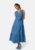 BUBBLEROOM Denim Flounce Dress Light blue 44 – 7333340303474
