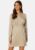 BUBBLEROOM Destinee wrap dress Light nougat 36 – 7333340194294