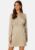 BUBBLEROOM Destinee wrap dress Light nougat 40 – 7333340194317