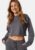BUBBLEROOM Eliza Crop Sweatshirt Dark grey L – 7333340305829