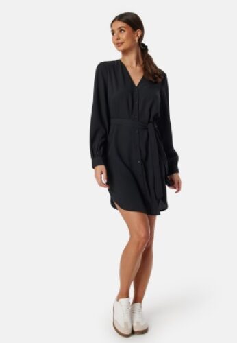 BUBBLEROOM Fenne Shirt Dress Black 34 – 7333340243022