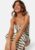 BUBBLEROOM Fine Knitted Bustier Dress Ljusbeige/Striped S – 7333340289389