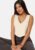BUBBLEROOM Fine Knitted Vest Offwhite M – 7333340283387