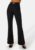 BUBBLEROOM Flared Belted Trousers Black XS – 7333340250754