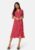 BUBBLEROOM Flounce Midi Wrap Dress Red/Patterned L – 7333340304341