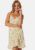BUBBLEROOM Flounce Short Strap Dress Yellow/Patterned XS – 7333340307632