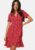 BUBBLEROOM Flounce Short Wrap Dress Red/Patterned S – 7333340304488
