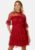 BUBBLEROOM Frill Lace Dress Red 46 – 7333340266533