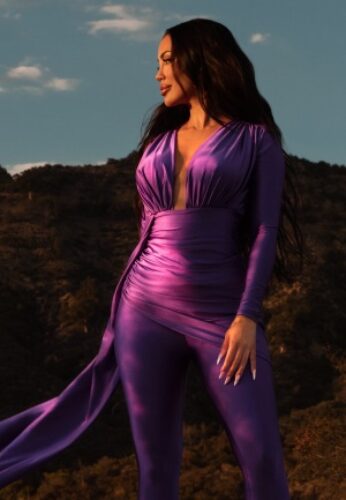 BUBBLEROOM High thigh Dress Purple XS – 7333340174401