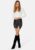 BUBBLEROOM Jen mini skirt Black / Striped M – 7333340181287