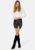 BUBBLEROOM Jen mini skirt Black / Striped S – 7333340181270