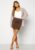 BUBBLEROOM Kataleya mini skirt Brown S – 7333340119716