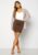 BUBBLEROOM Kataleya mini skirt Brown XS – 7333340119709