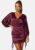 BUBBLEROOM Kimberly Satin Dress Bordeaux 34 – 7333340165072