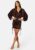 BUBBLEROOM Kimberly Satin Dress Brown 34 – 7333340139189