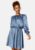 BUBBLEROOM Klara Satin Dress Blue XS – 7333340171547