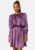 BUBBLEROOM Klara Satin Dress Dark purple XS – 7333340169391