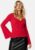 BUBBLEROOM Knitted L/S Slit Top Red XL – 7333340257623