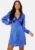 BUBBLEROOM Lucinda satin dress Blue 38 – 7333340199756