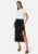 BUBBLEROOM Matilde Midi Button Skirt Black L – 7333340269152
