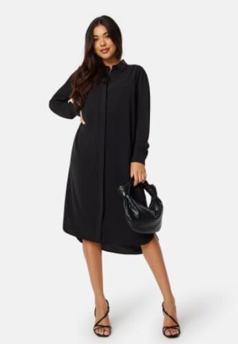 BUBBLEROOM Matilde Shirt Dress Black 4XL – 7333340306291
