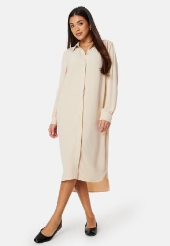 BUBBLEROOM Matilde Shirt Dress Light beige M – 7333340306161