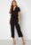 BUBBLEROOM Matilde Smock Waist Ankle Trousers Black XS – 7333340273234