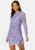 BUBBLEROOM Melandra mesh dress Lilac / Floral XL – 7333340206744