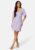 BUBBLEROOM Nandita wrap dress Lilac / Checked XS – 7333340234037