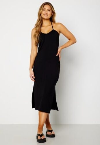 BUBBLEROOM Noor halterneck dress Black S – 7333340118870
