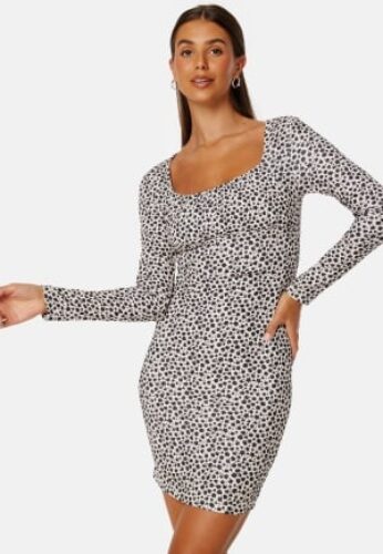 BUBBLEROOM Norma Floral Print Dress Beige / Floral M – 7333340237304