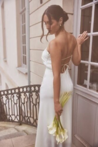Bubbleroom Occasion Bandeau wedding Gown White 46 – 7333340302941