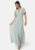 Bubbleroom Occasion Butterfly Sleeve Button Gown Dusty green 34 – 7333340277164