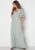 Bubbleroom Occasion Butterfly sleeve chiffon gown Dusty green 34 – 7333340053355