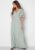 Bubbleroom Occasion Butterfly sleeve chiffon gown Dusty green 46 – 7333340053416
