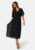 Bubbleroom Occasion Butterfly Sleeve Midi Dress Black 36 – 7333340263174