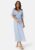 Bubbleroom Occasion Butterfly Sleeve Midi Dress Dusty blue 44 – 7333340308974
