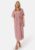 Bubbleroom Occasion Butterfly Sleeve Midi Dress Dusty pink 36 – 7333340275269