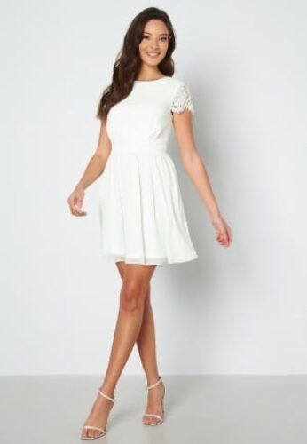 Bubbleroom Occasion Camellia Lace Dress White 46 – 7333340045077