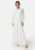 Bubbleroom Occasion Dahlia Round Neck Maxi Dress White 34 – 7333340204382
