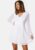 Bubbleroom Occasion Dotted Tie Back L/S Chiffon Dress White 48 – 7333340221426