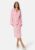 Bubbleroom Occasion Drawstring L/S Midi Dress Pink/Floral 46 – 7333340301951