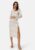 Bubbleroom Occasion Drawstring L/S Midi Dress White/Floral 40 – 7333340301999